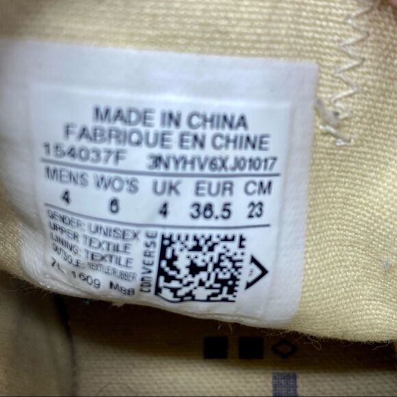 GOLD! Chucks Low-tops- Size 6 - Picture 11 of 12